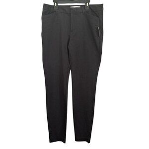Amazon Essentials Gray Slim-Fit Stretch Mid-Rise Dress Pants Size 10L Office